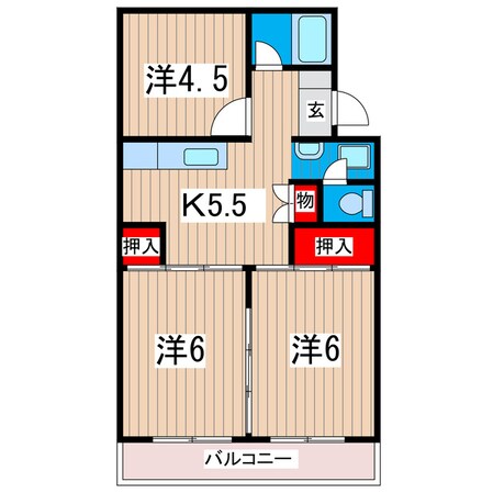 ハイツことぶきの物件間取画像